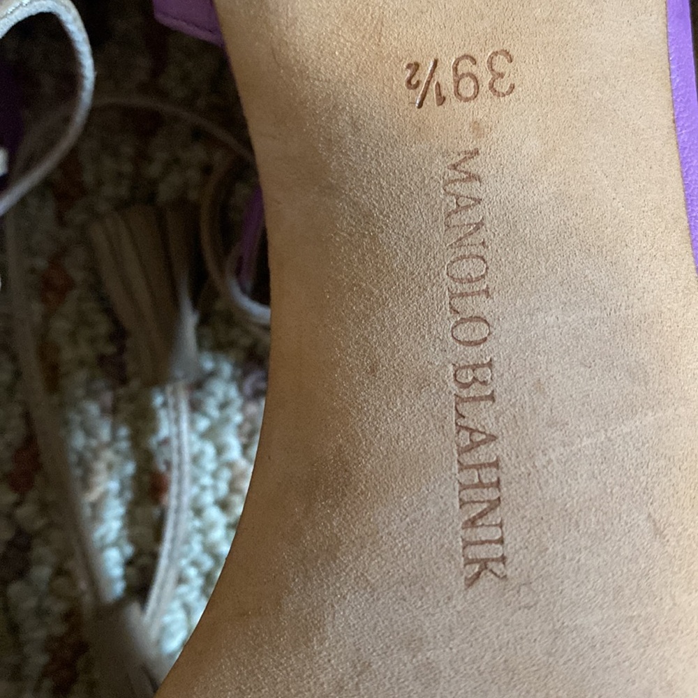 HP 💜 Manolo Blahnik heels 39.5 - Picture 5 of 6
